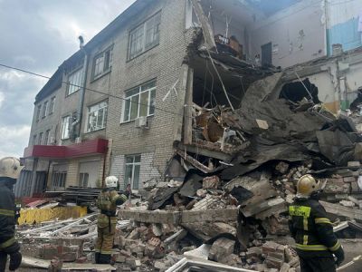 Обрушение здания. Фото: Е1.Ru