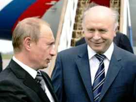 Путин и президент Мордовии Меркушкин. Фотос сайта www.sarov.cc 
