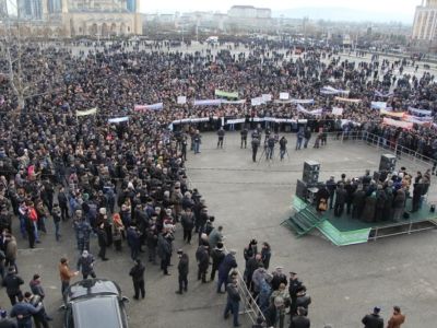 Митинг в Грозном
