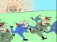 Бегство от Пригожина, июнь 2023. Карикатура: 